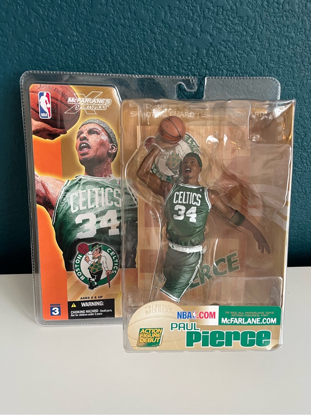 McFarlane NBA Series 3 Paul Pierce Boston Celtics Figure New Debut Figure 2003